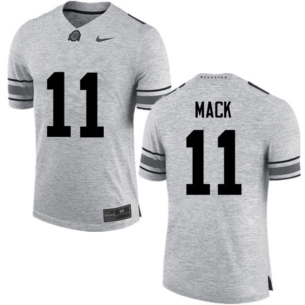 Ohio State Buckeyes #11 Austin Mack Men Football Jersey Gray